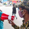 Marshals use hand mic for Covid-19 awareness