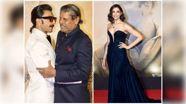 '83 special screening! Ranveer Singh-Kapil Dev's bromance to Deepika Padukone making heads turn, TOP moments from the premiere