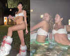 Post break-up with Anwar Hadid, Dua Lipa party hard in white bikini at a Christmas holiday with friends