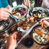 ​Be cautious when adding food to your plate