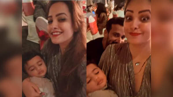 Anita Hassanandani with her fam