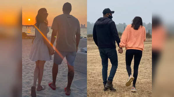 Karishma Tanna with fiance Varun Bangera