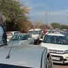 Photos of traffic jam inside Sariska Tiger Reserve