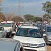 Photos of traffic jam inside Sariska Tiger Reserve