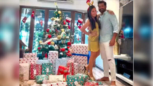 Shabir Ahluwalia and Kanchi Kaul celebrate late Christmas after recovering from Covid-19