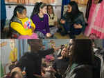 Visits specially-abled children in Punjab
