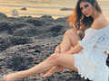These breathtaking pictures of Mouni Roy in an off-shoulder crop top and short skirt will make you crave for seaside vacation