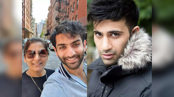 Archana Puran Singh with sons Ayushmaan and Aaryamann Sethi