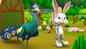 முயல் மற்றும் மயிலின் நட்பு கதை - Rabbit and Peacock's Friendship Tamil Story 3D Kids Moral Stories