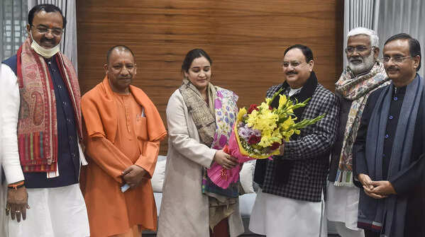 In pics: Mulayam Singh Yadav's daughter-in-law Aparna Yadav joins BJP