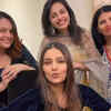 Friends at bride's service
