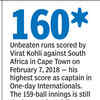 Virat's 160* vs SA in 2018 in Cape Town