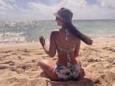 Kim Sharma treats her fans with floral bikini pictures from her beach birthday