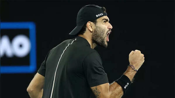 Berrettini first Italian man in Australian Open semis