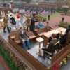 Depicting 'Punjab's contribution in freedom struggle', the tableau of the state depicts Bhagat Singh, Rajguru & Sukhdev. It also depicts protest against the Simon Commission led by Lala Lajpat Rai and Udham Singh shooting Michael O'Dwyer.