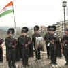 Jammu & Kashmir: The national flag unfurled at Zero Bridge in Srinagar.
