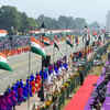 ​Artists walk down Rajpath