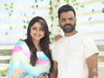 Sathish Ninasam and Rachita Ram on the set of their upcoming film Matinee