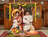 Upendra, Priyanka and kids Ayush and Aishwarya for Sankranti shoot