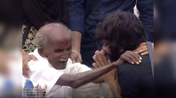 Meeting his father after 18 years
