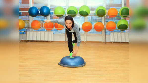 Single-leg balance on an unstable surface