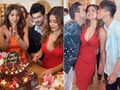 Birthday girl Shamita Shetty stuns in plunging neckline bodycon dress; cuts cake with beau Raqesh and BB15 friends