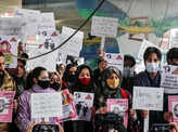 Massive protest against acid attack on woman in Srinagar