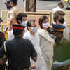 Jatin Pandit arrives at Lata Mangeshkar's residence with his family