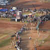 People queue up to pay their last respect to Lata Mangeshkar at Shivaji park