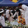 Raj Thackeray and his wife pay their last respects to late Lata Mangeshkar