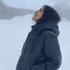 Happy amid the snow