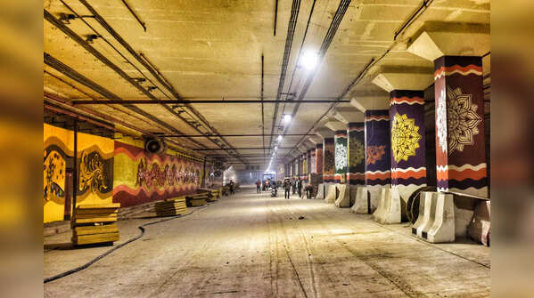 Work of art: Photos of Delhi's longest tunnel