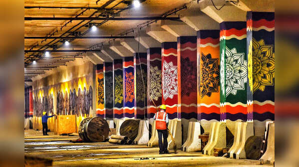 Work of art: Photos of Delhi's longest tunnel