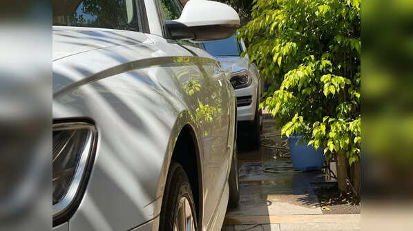 Taking care of his cars