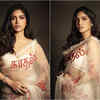 Article image for: Bhumi Pednekar reveals why she wore 'Love' customised saree for 'Badhaai Do' promotions