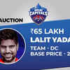Delhi Capitals buy Lalit Yadav for Rs 65 lakh