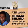 RCB buy Chama Milind