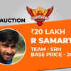 R Samarth sold to SRH for Rs 20 lakh