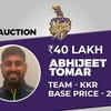 Abhijeet Tomar sold to KKR for Rs 40 lakh