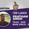 Pratham Singh sold to KKR for Rs 20 Lakh