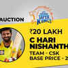 CSK buy C Hari Nishaanth at his base price