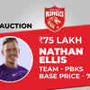 Nathan Ellis sold to Punjab Kings for Rs 75 Lakh