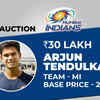 Arjun Tendulkar sold to Mumbai Indians for Rs 30 lakh