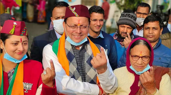 In pics: Voters exercise their franchise in Uttarakhand assembly polls 2022