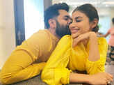 Lovely pictures from Mouni Roy’s first Valentine’s Day celebration with hubby Suraj Nambiar post their wedding