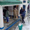 A polling booth in snow covered area in Gangotri (10870 feet).