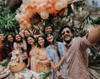 A bohemian-themed baby shower for Kannada actress Amulya