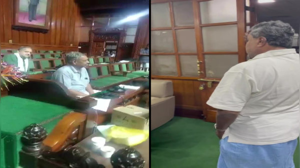 Photos: Congress holds day-and-night dharna in Karnataka assembly for KS Eshwarappa’s dismissal