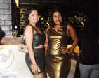 Revellers let their hair down at a party