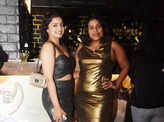 Revellers let their hair down at a party